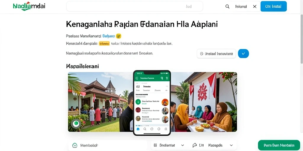 Gambar karakter utama dalam aksi heroik.